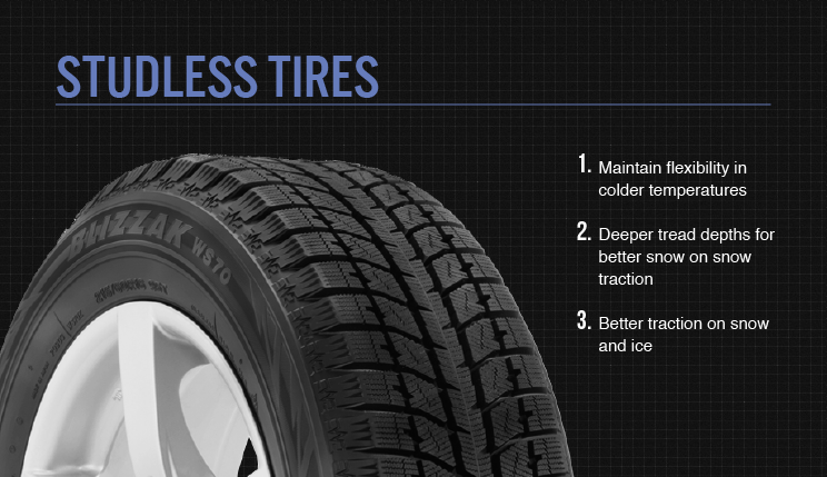 Studless tires