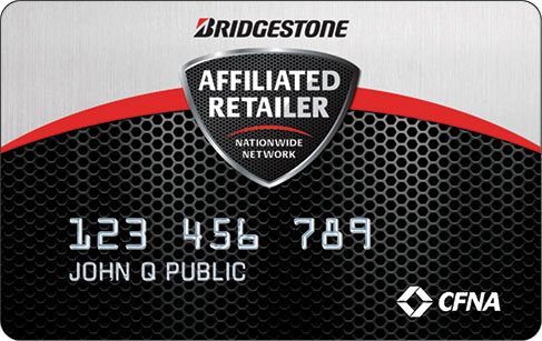 Bridgestone Affiliated Retailer Nationwide Network card